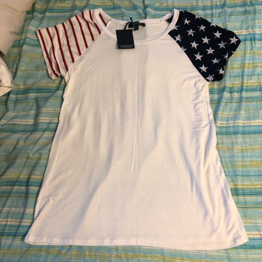 American flag style t-shirt